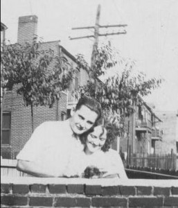 Arthur and Marie Landsbury in a Wellston neighborhood, early 1930s