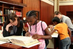 Wellston students conducting historical research