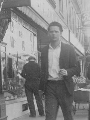 Arthur Landsbury walking the streets of Wellston, 1920s